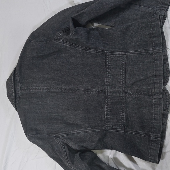 Banana Republic Black Cotton Denim Jacket - Picture 7 of 8